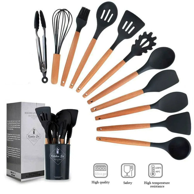 Conjunto de Utensílios de Cozinha Antiaderente