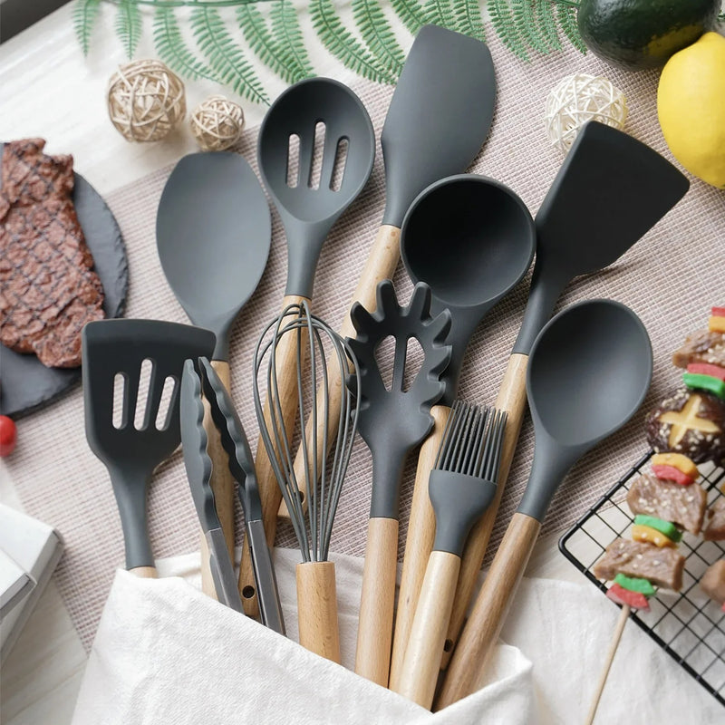 Conjunto de Utensílios de Cozinha Antiaderente