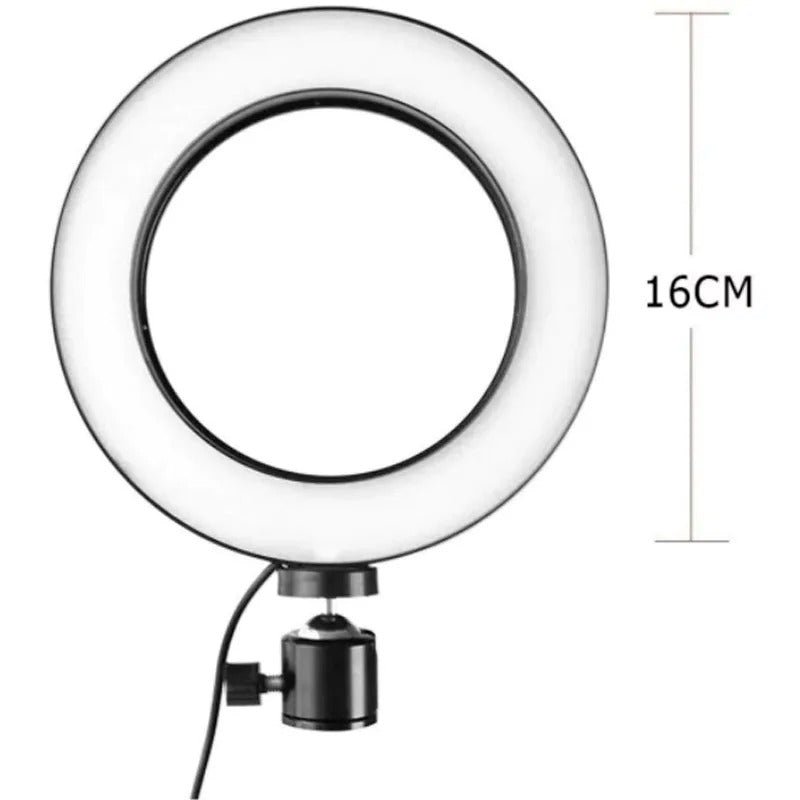 Ring Light LumeAid com Tripé e Suporte