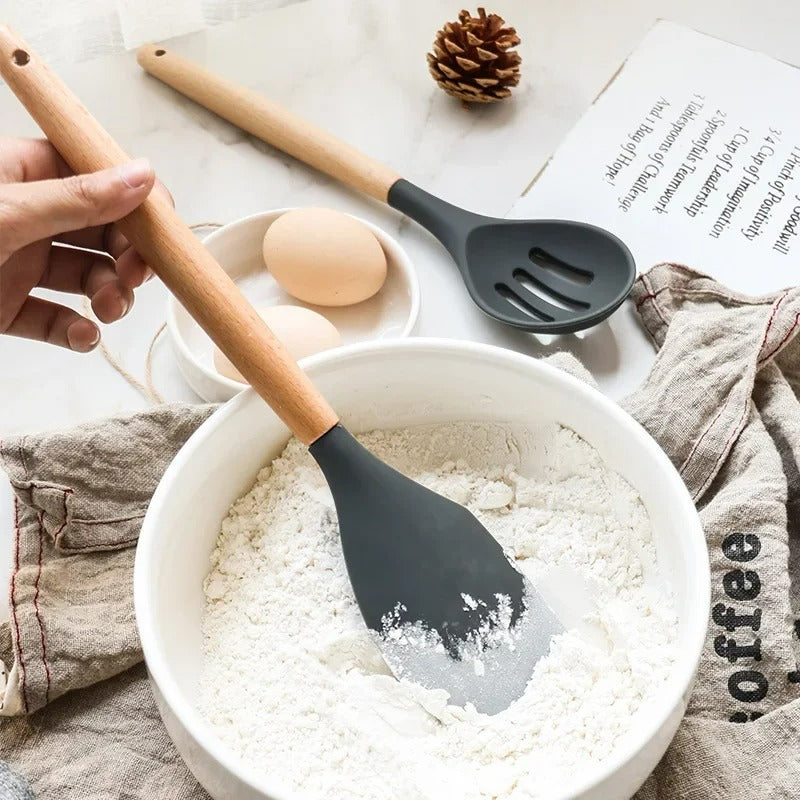 Conjunto de Utensílios de Cozinha Antiaderente