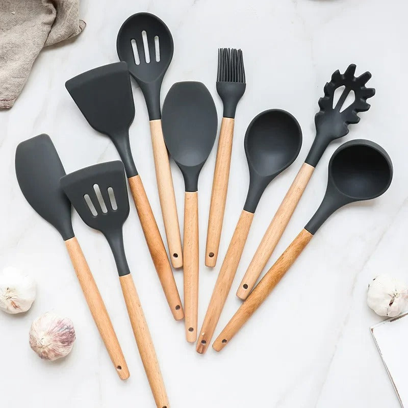 Conjunto de Utensílios de Cozinha Antiaderente